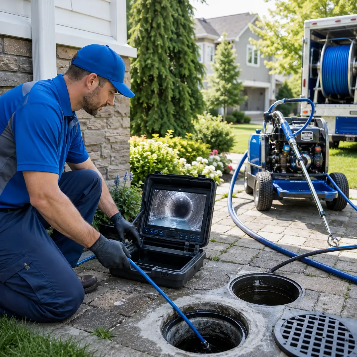 Outdoor drain cleaning professionals serving Climax, NC